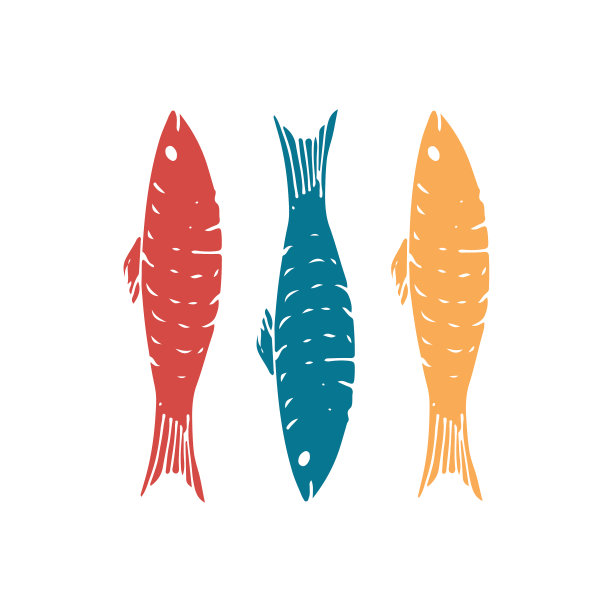 鱼集卡通鱼素描涂鸦图片下载