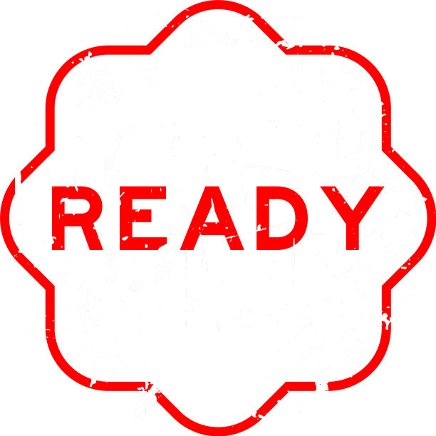 垃圾红色准备字橡胶印章印章上的白色图片下载