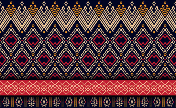 民族图案几何母题背景图片下载