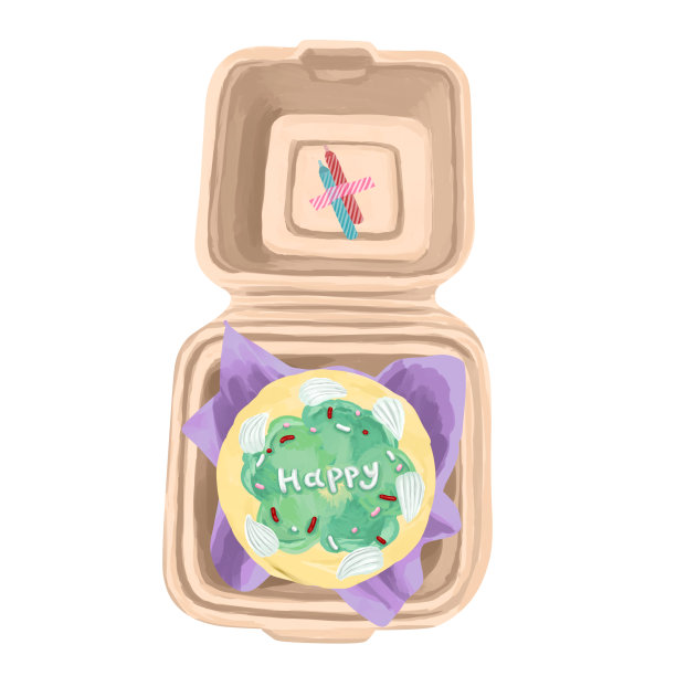 插画的生日蛋糕与蜡烛蜡烛图片下载