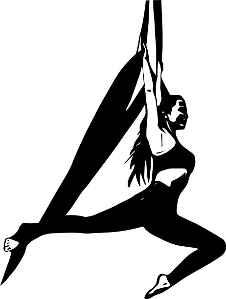 空中体操运动员训练表演小品图片下载