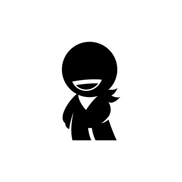 幸福的人图标剪影图片下载