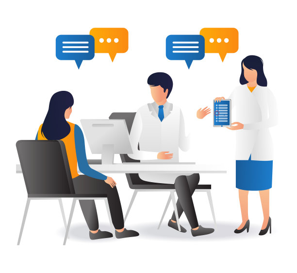 正在咨询医生的妇女图片下载