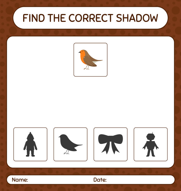 找到正确的与知更鸟的影子游戏图片下载