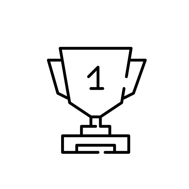 第一名，有星星的奖杯图片下载