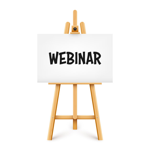 现实油漆书桌与文字在白色画布。木制画架和一张画纸。展示板放在三脚架上。远程教育、在线课程和电子学习。矢量图图片下载