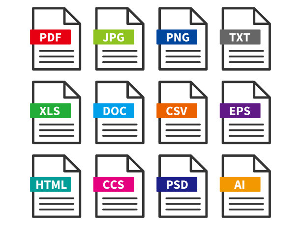 图标插图设置的文档数据文件格式图片下载