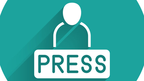 白人记者新闻记者图标孤立与图片下载