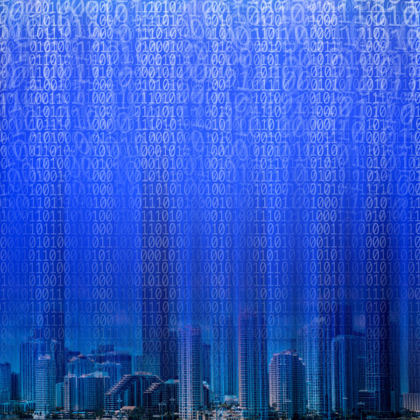 数字技术与城市生活理念图片下载