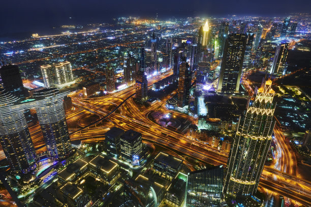 晚上的迪拜图片下载