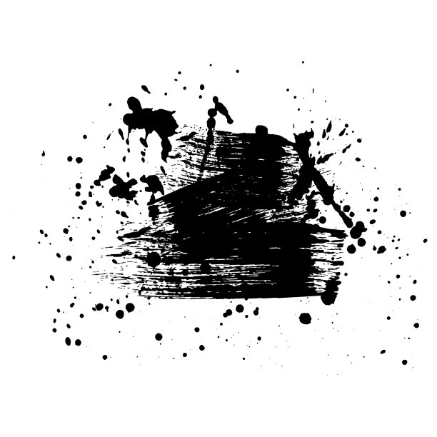 笔触与墨水滴污垢背景图片下载