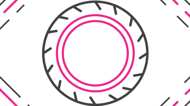 线车轮胎车轮图标孤立在白色图片下载