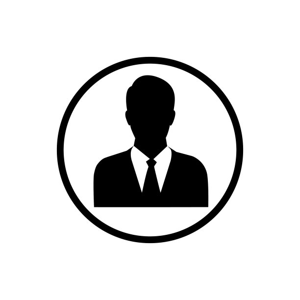 用户图标的人在商业西装符号图片下载