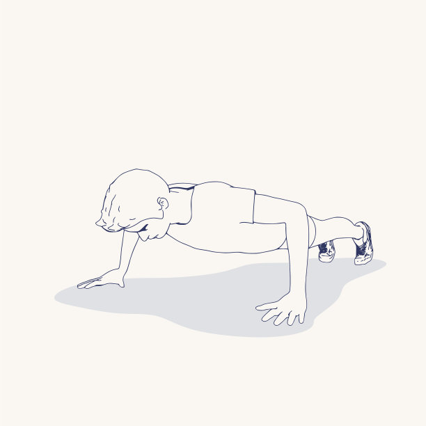 年轻男性锻炼运动男子做俯卧撑图片下载