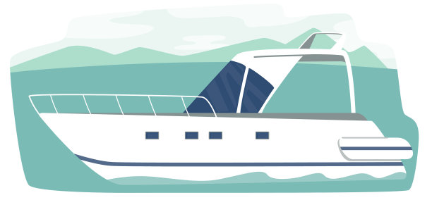 远洋现代船舶中的游艇和豪华帆船图片下载