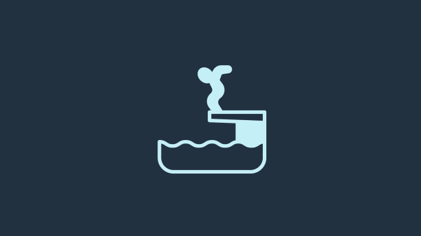 设置游艇帆船游泳者潜入游泳池和图片下载