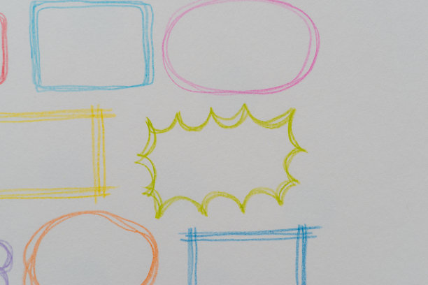 用彩色铅笔画的语音泡泡图片下载