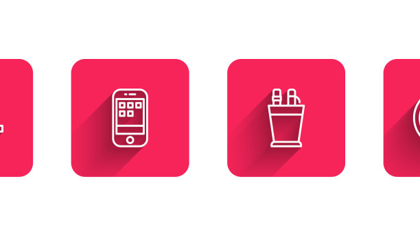 设定线男孩子举起手智能手机铅笔图片下载