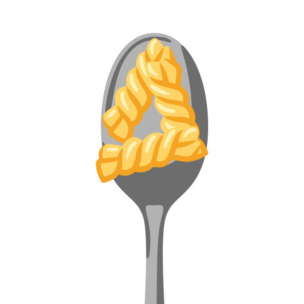 用勺子烹饪的意大利面图片下载