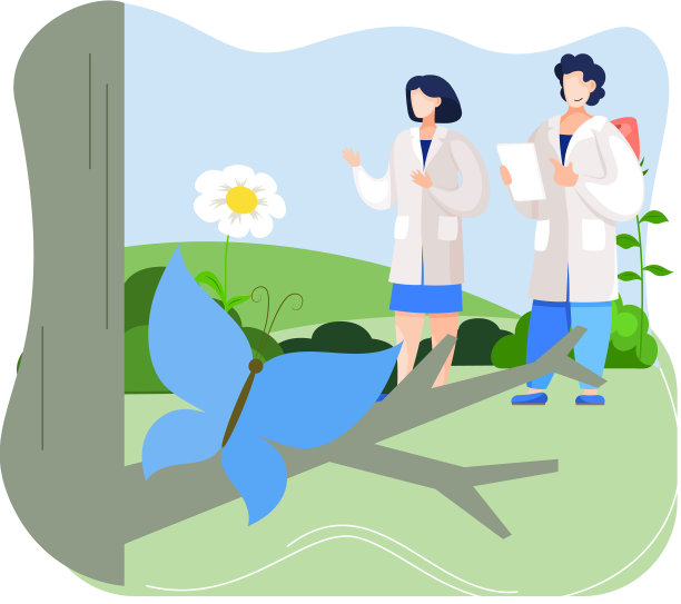 野生生态学家观察昆虫图片下载