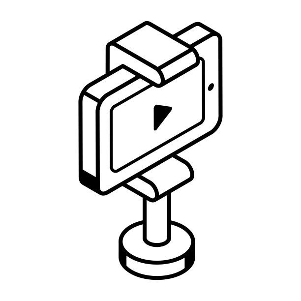 移动视频等距线图标图片下载