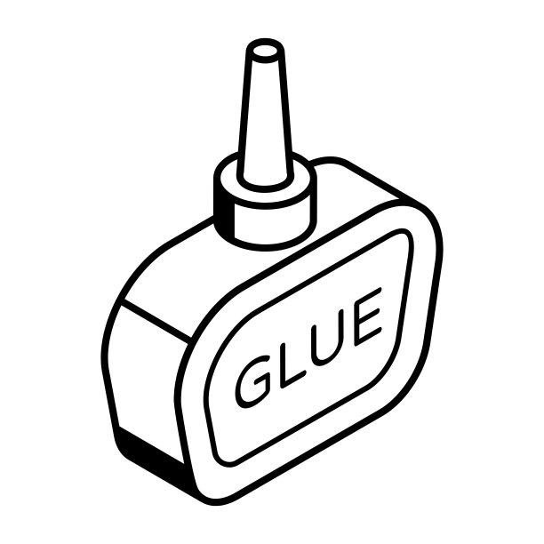 一个胶瓶等距图标下载图片下载