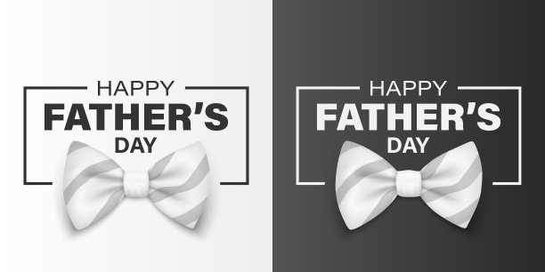 父亲节横幅文字与3d现实图片下载