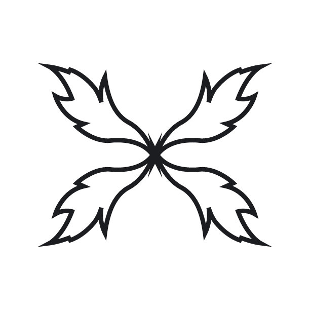 X字母部落矢量概念设计图片下载