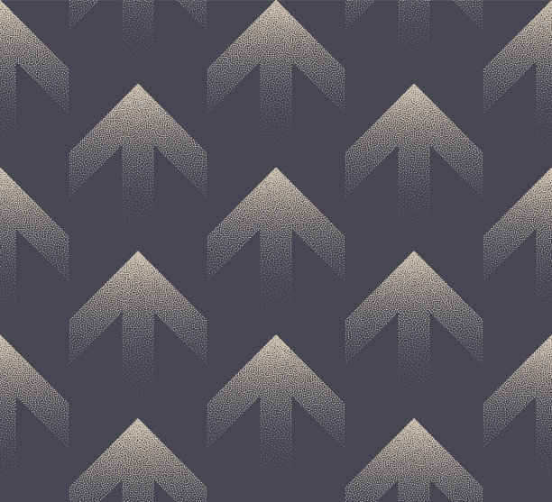 向上箭头点画无缝模式向量业务抽象背景图片下载