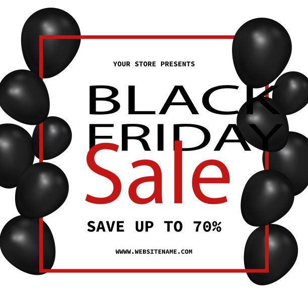 黑色星期五大减价海报传单设计图片下载