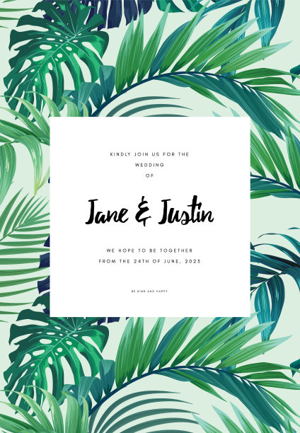 深色夏威夷花设计与棕榈叶和图片下载