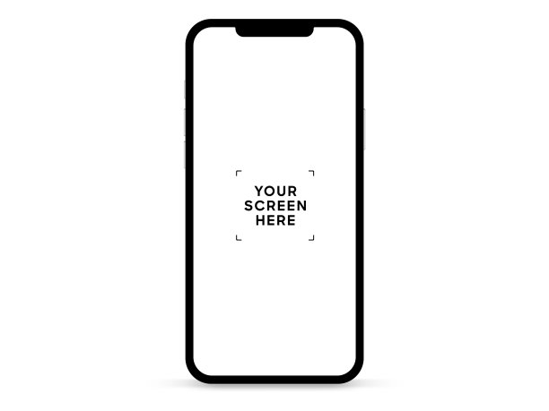 平面现实高质量的智能手机模型与白色空白屏幕隔离。智能手机模型收集。设备前视图。3D手机与阴影在白色背景。图片下载