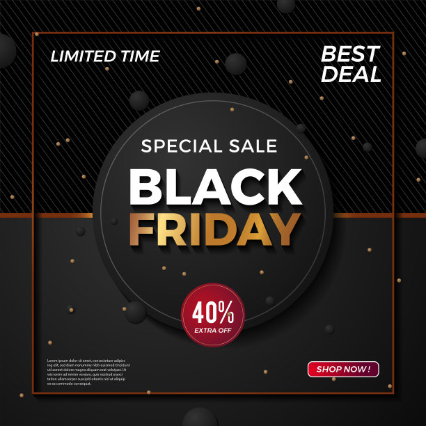 优雅的黑色星期五社交媒体图片下载