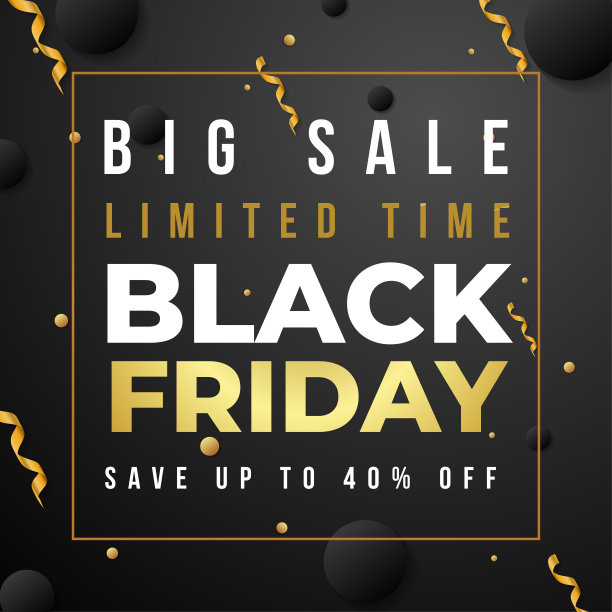 大减价黑色星期五背景横幅社交媒体和网站推广图片下载