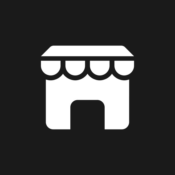 在线市场黑暗模式字形ui图标图片下载