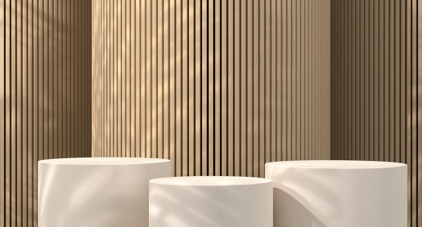 产品讲台上的模型展示，抽象的立方体背景图片下载