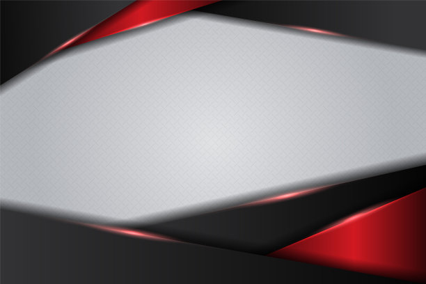 现代金属银框架重叠辉光红色和黑色优质背景模板图片下载