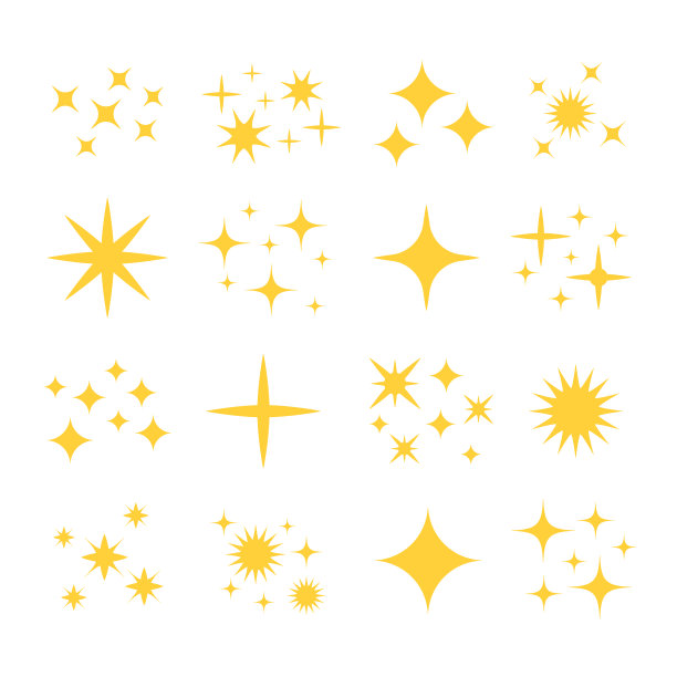 闪光。黄颜色。向量闪光图片下载