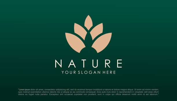 莲花瑜伽标志设计矢量。图片下载