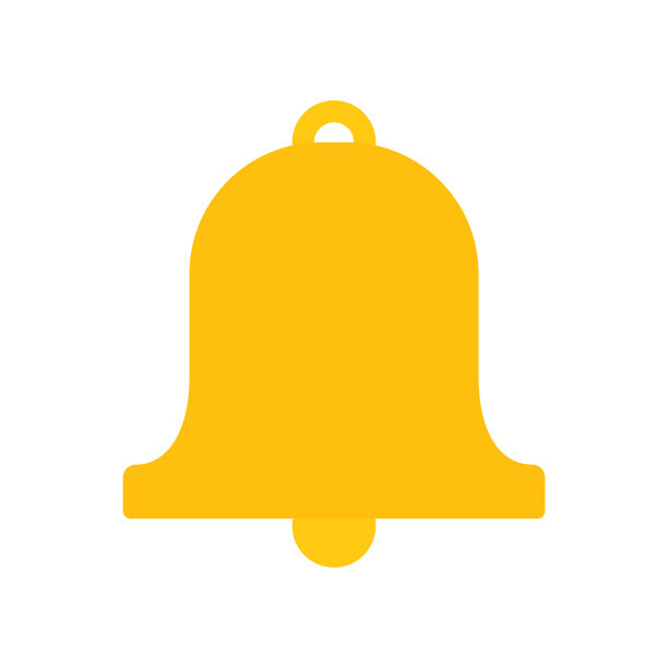 贝尔图标。通知的象征。图片下载