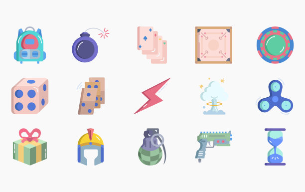 电子游戏元素图标设置图片下载