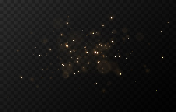 向量魔法光芒。闪光的光，闪光的灰尘。闪闪发光的神奇灰尘。圣诞灯。图片下载