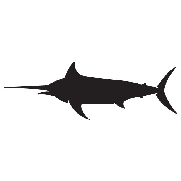 剑鱼标志矢量图标图片下载