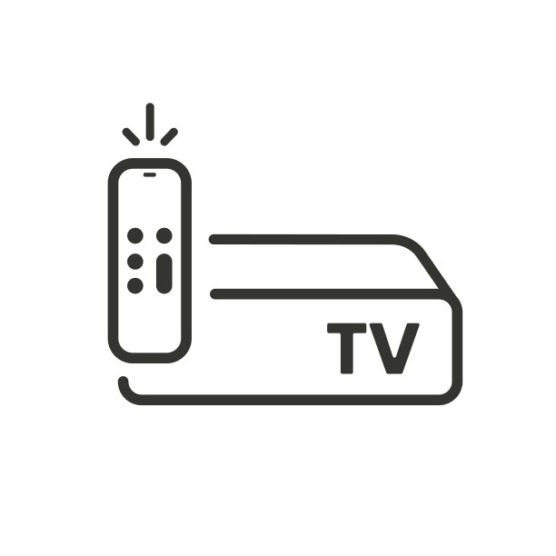 观看电视的设备图标。图片下载