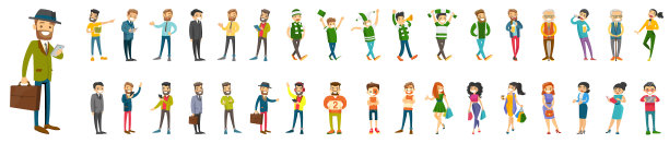 商务人士和体育迷图片下载