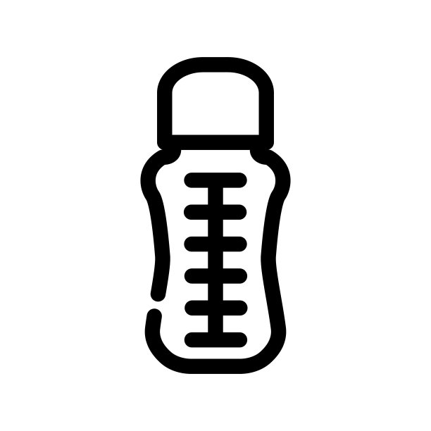 插图矢量图形的奶瓶图标图片下载