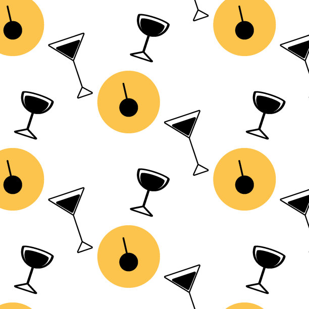 无缝模式图标在形式眼镜和斑点在时尚的颜色在透明的背景。图片下载