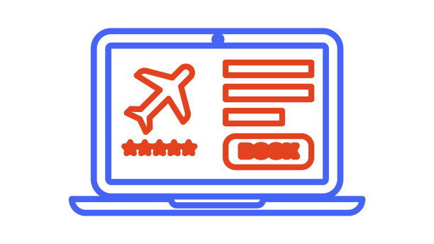 线上笔记本电脑用电子登机牌航空公司图片下载