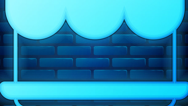 发光的霓虹灯蛋糕图标孤立在砖墙图片下载