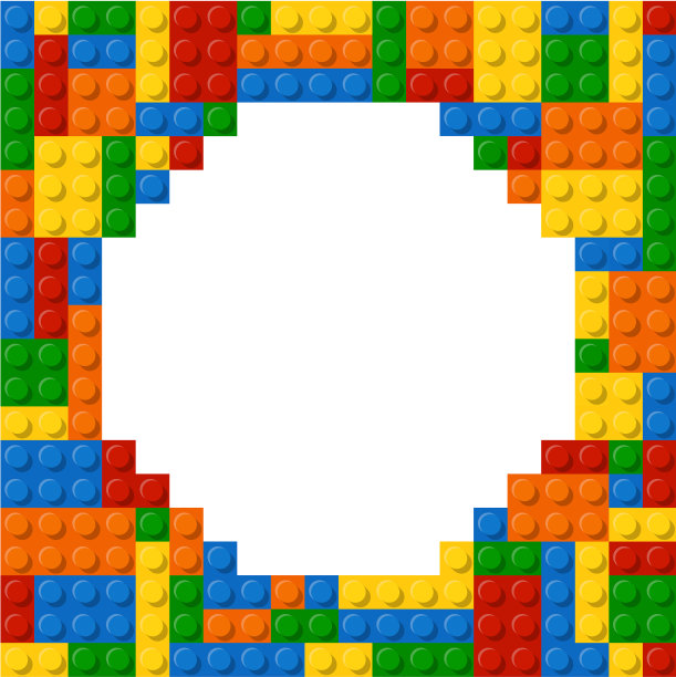 塑料件文本模板。5种颜色。享受图片下载